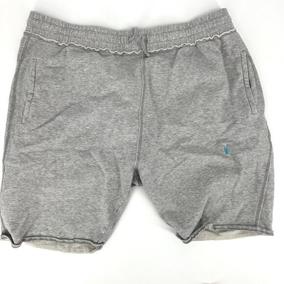 All Saints Allsaints Mens Gray Cotton Drawstring Shorts Size XXL - Picture 10 of 10